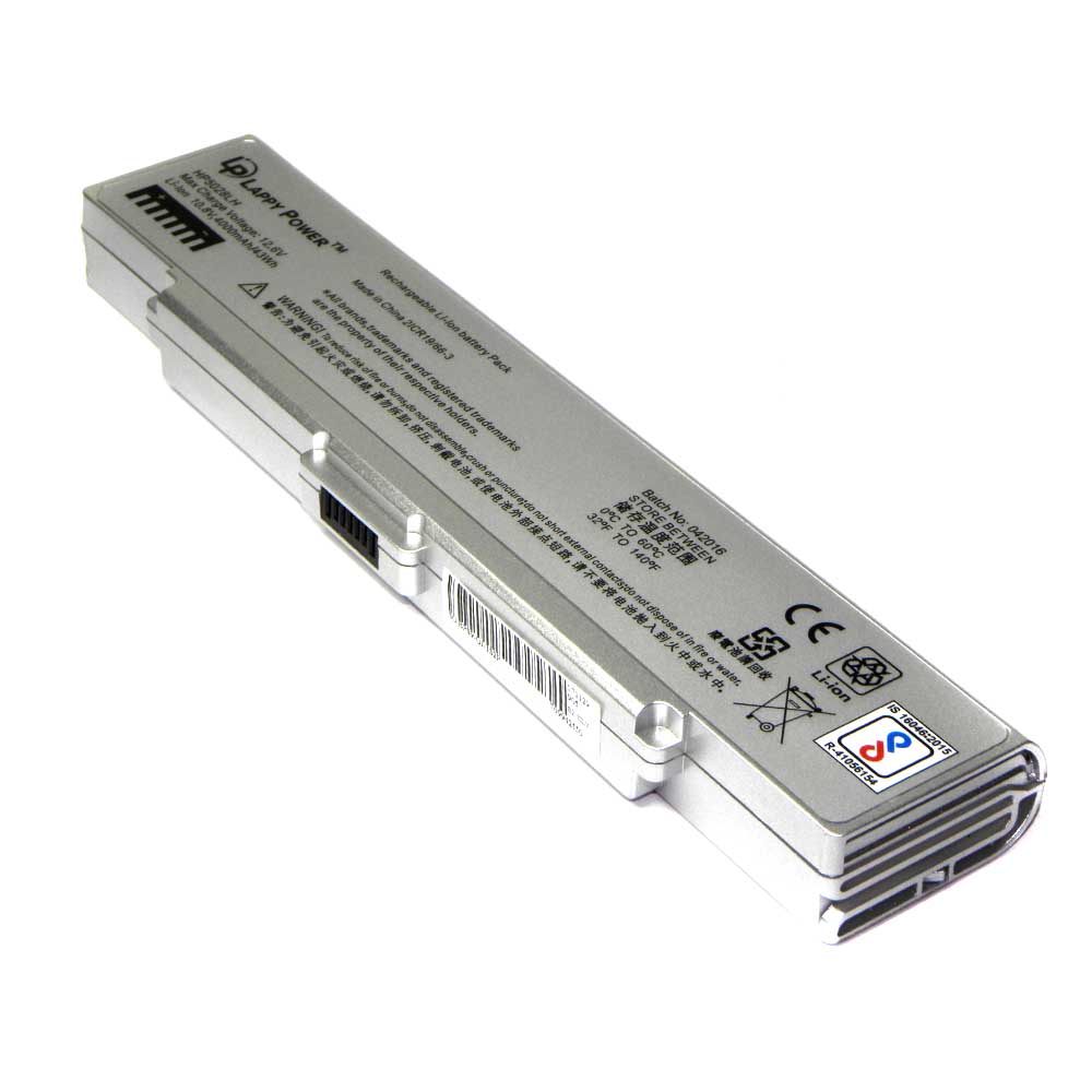 Laptop Battery For Sony Vaio VGP-BPS9A-B 6 Cell Silver